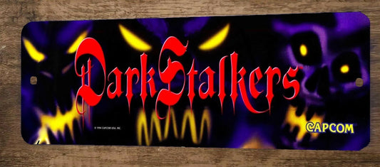 Dark Stalkers Arcade 4x12 Metal Wall Video Game Sign