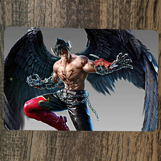 Devil Jin Kazama Tekken 8x12 Metal Wall Video Game Sign Poster