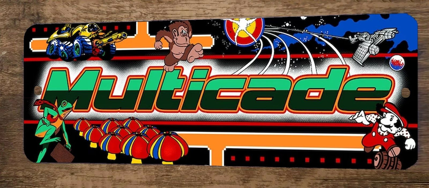 Multicade Arcade 4x12 Metal Wall Video Game Sign #4