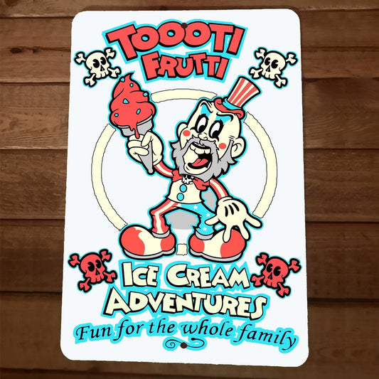 Tooti Frutti Ice Cream Adventures 8x12 Metal Wall Sign Poster