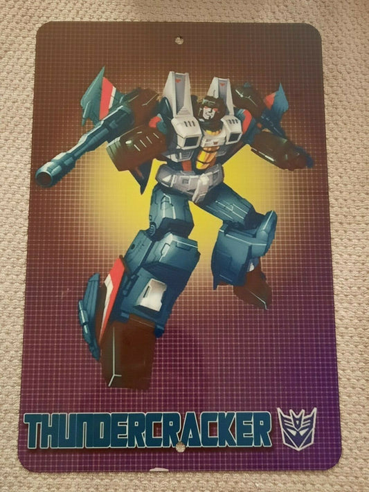 Transformers Thundercracker Decepticon 8x12 Metal Wall Sign