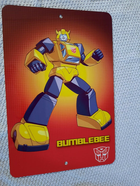 Transformers Bumblebee Autobot 8x12 Metal Wall Sign