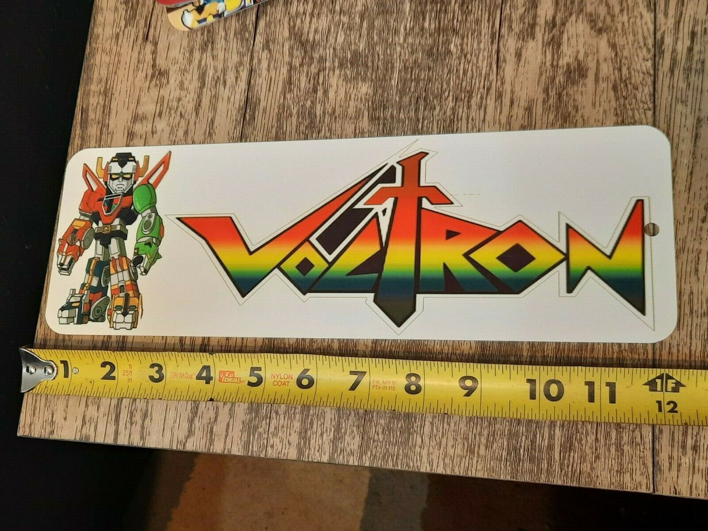 Voltron Banner Marquee 4x12 Misc Comics Metal Wall Sign Retro 80s