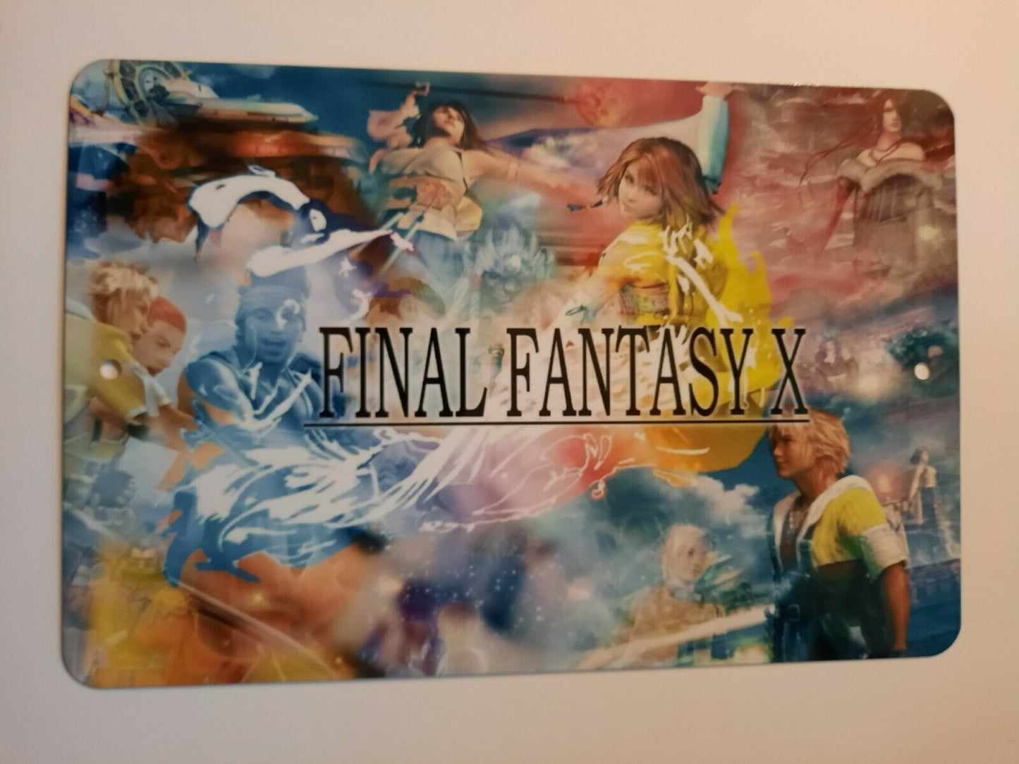 FFX Final Fantasy 10 Video Game 8x12 Metal Wall Sign Arcade