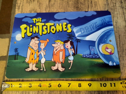 The Flintstones 8x12 Metal Wall Sign Hanna Barbera Classic Cartoon