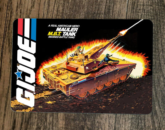 MBT Mauler Manned Battle Tank GI Joe Artwork 8x12 Metal Wall Sign