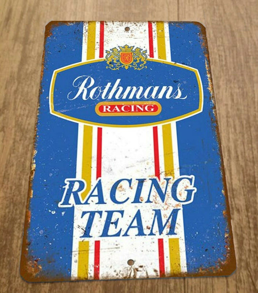Rothmans Racing Team Vintage Look 8x12 Metal Wall Sign Garage Poster