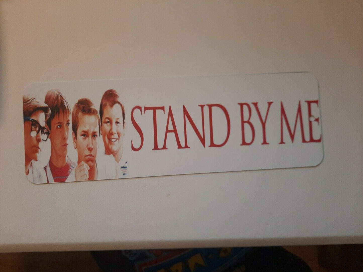 STAND BY ME Banner 4x12 Metal Wall Sign Retro 80s Movie
