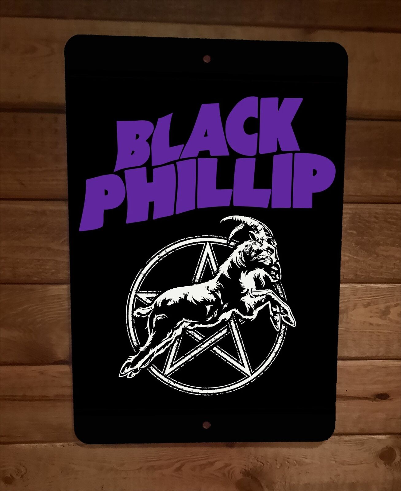 Black Phillip Sabbath Parody 8x12 Metal Wall Sign