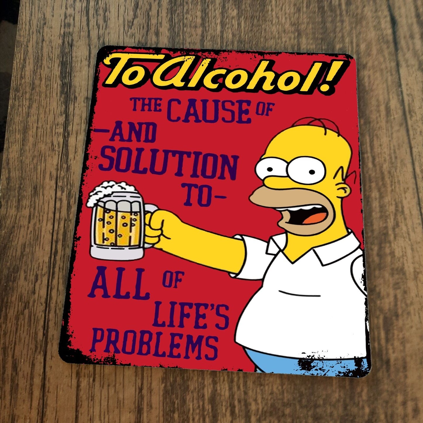 To Alcohol the Cause and Solution to all Lifes Problems Car Mouse Pad