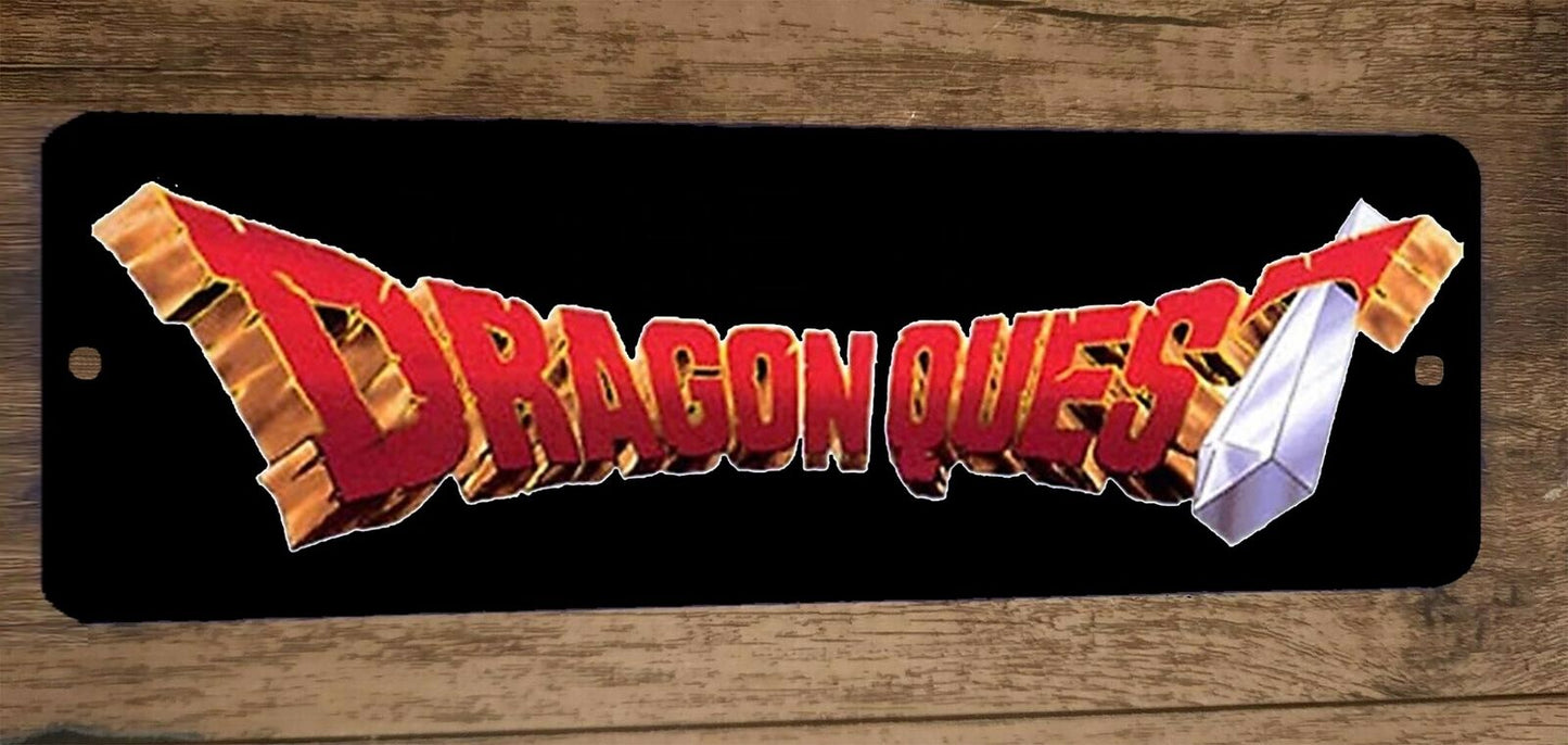 Dragon Quest 4x12 Metal Wall Sign Video Game Poster