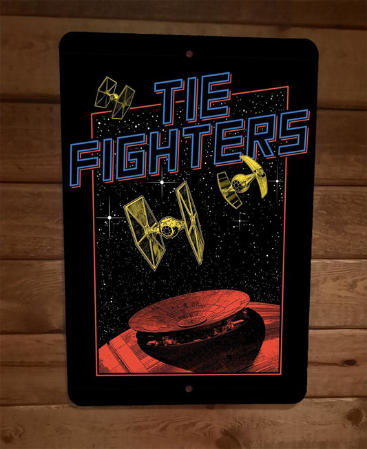 Tie Fighters Star Foo Wars Parody 8x12 Metal Wall Sign Star Wars