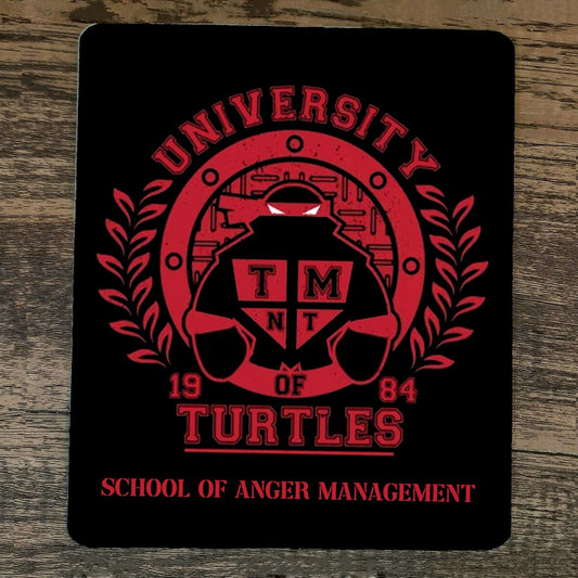 Mouse Pad University of Turtles School of Anger Management TMNT