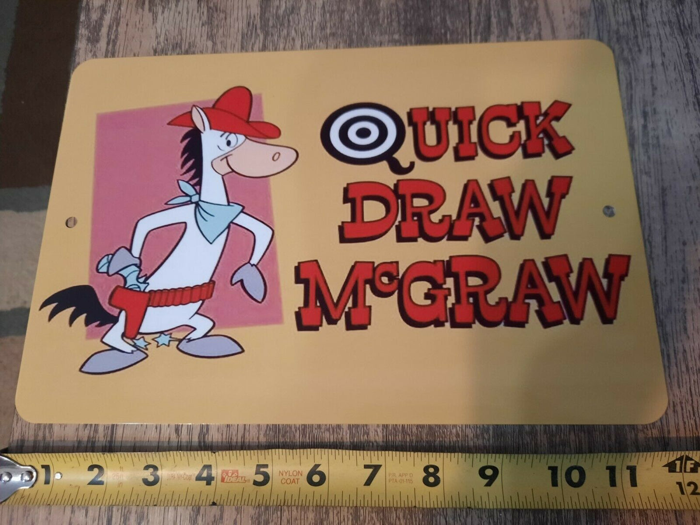 Quick Draw McGraw 8x12 Metal Wall Sign Classic Cartoon Hanna Barbera