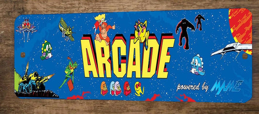 The Arcade 4x12 Metal Wall Video Game Sign #2