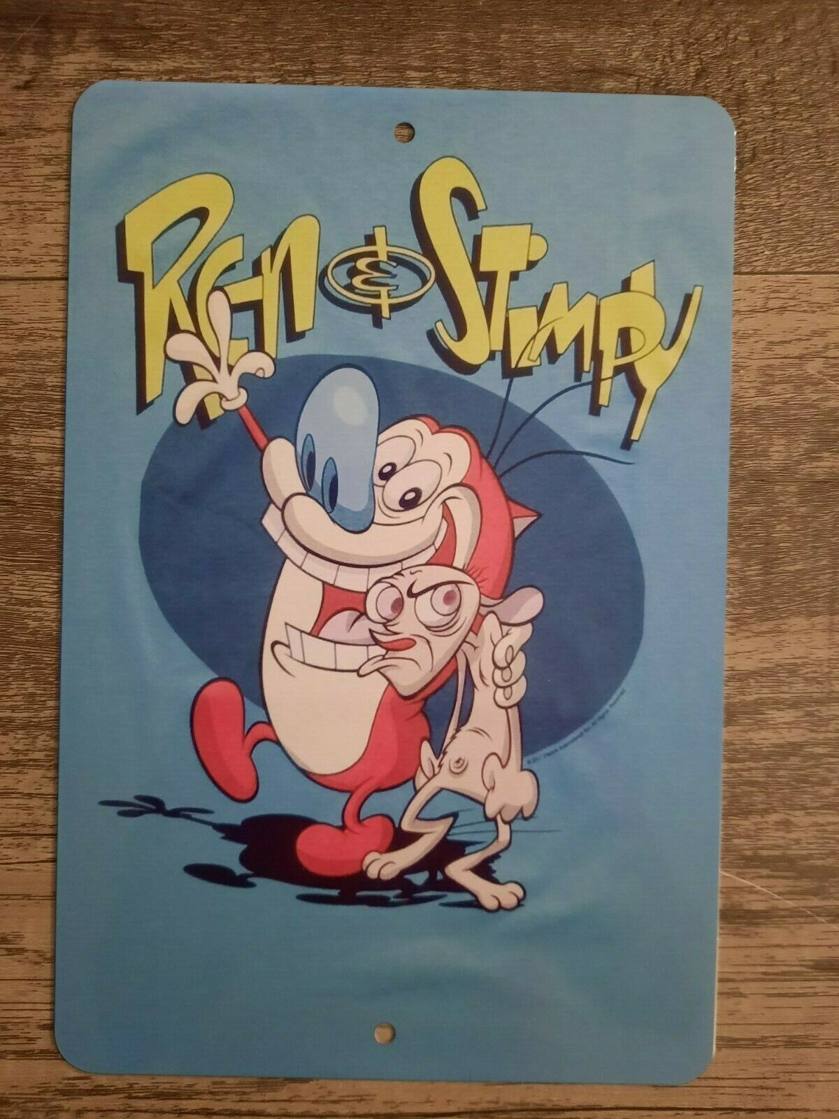Ren & Stimpy Gross Cartoon Characters 8x12 Metal Wall Sign Retro 80s
