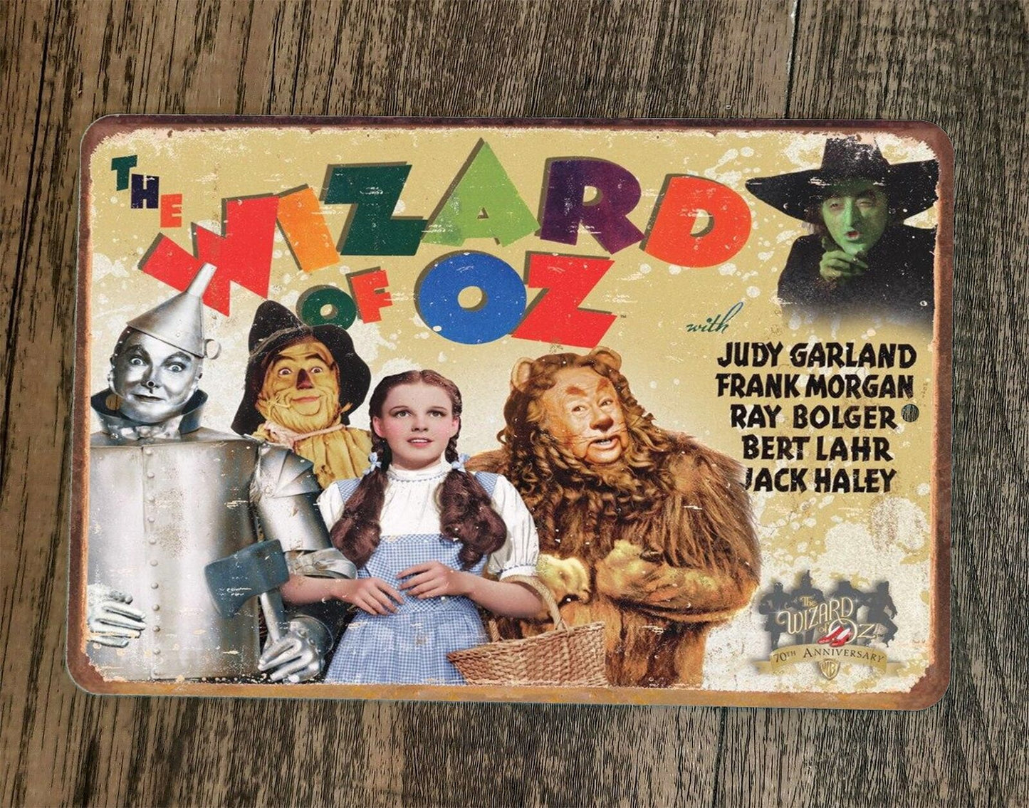 The Wizard of Oz 70th Anniversary 8x12 Metal Wall Sign Poster