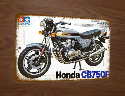 Honda CB750F Model Motorcycle Vintage Look 8x12 Metal Wall Sign Garage Poster