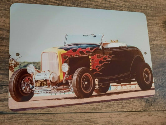 1932 Ford McMullen Roadster 8x12 Metal Wall Car Sign Hot Rod