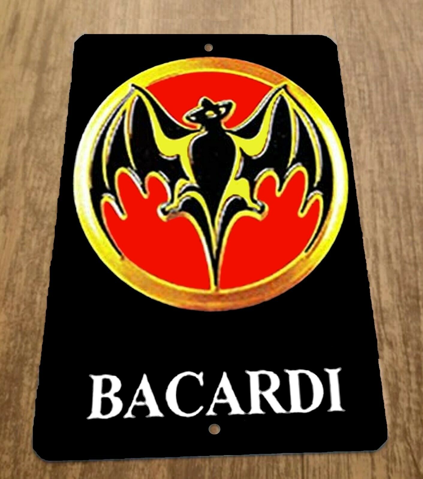 Bacardi Rum Logo Artwork 8x12 Metal Wall Bar Sign Alcohol Liquor
