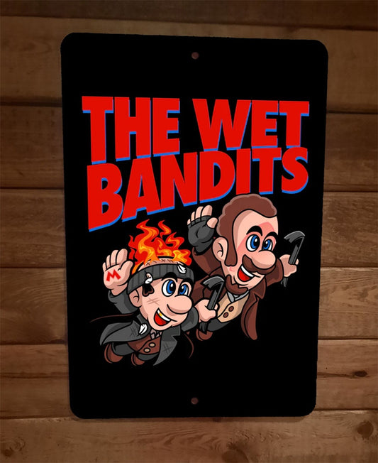The Wet Bandits Home Alone Super Mario Bros Parody 8x12 Metal Wall Sign