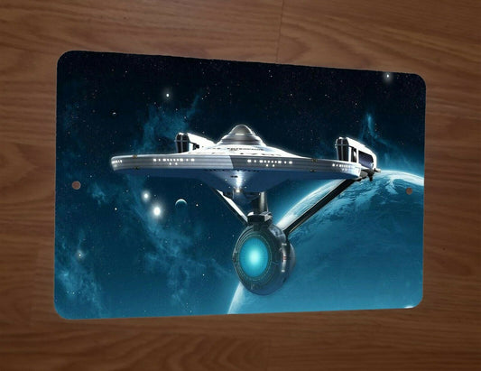 Star Trek USS Enterprise Artwork Photo 8x12 Metal Wall Sign