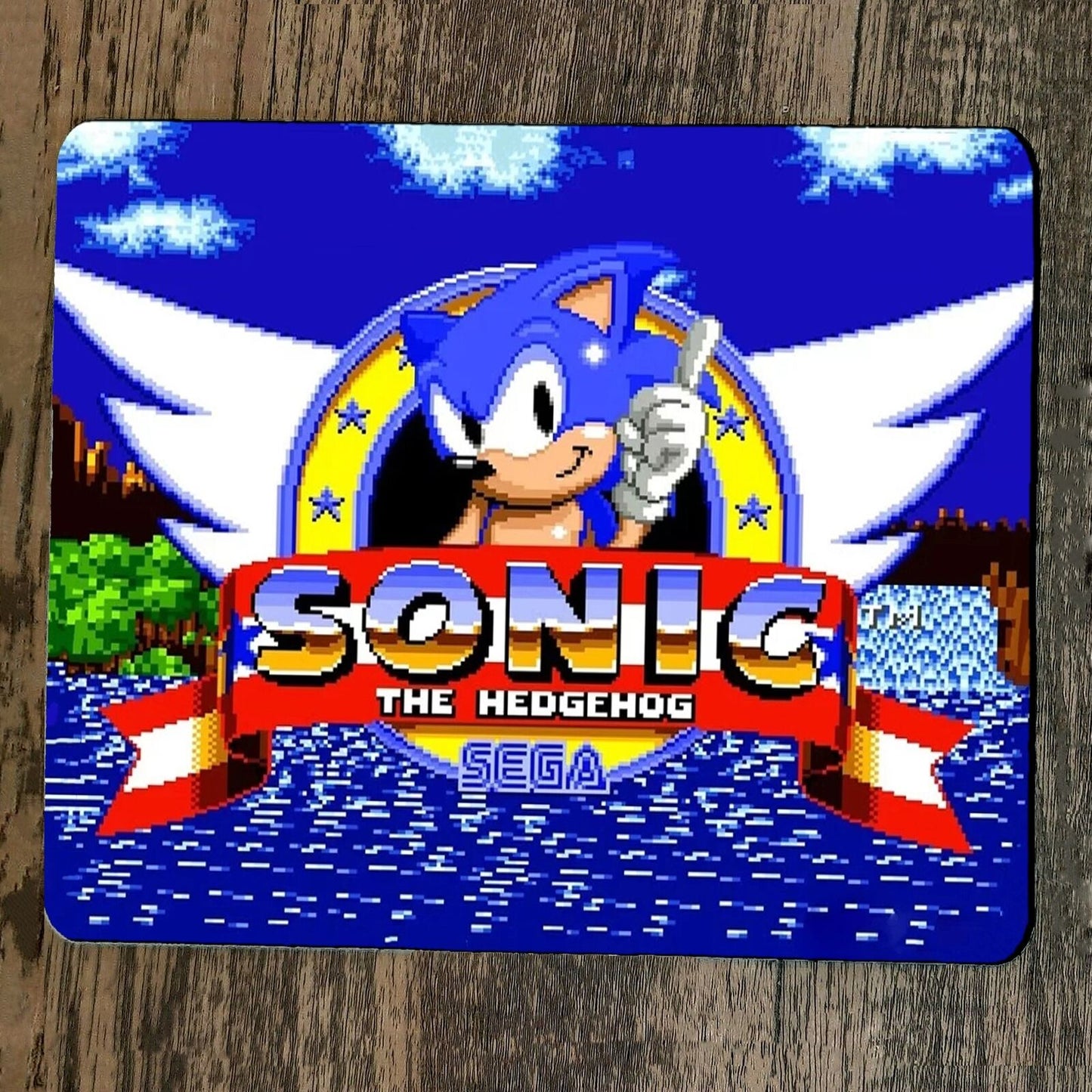 Mouse Pad Sonic Classic Arcade Video Game Hedgehog