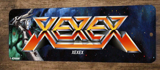 XEXEX Arcade Video Game 4x12 Metal Wall Marquee Banner Sign Poster