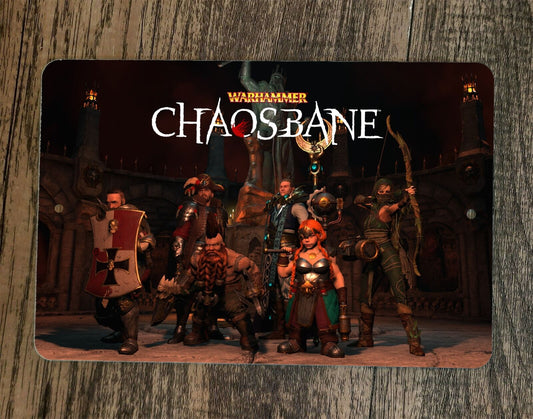 Warhammer Chaosbane 8x12 Metal Wall Sign Video Game Poster