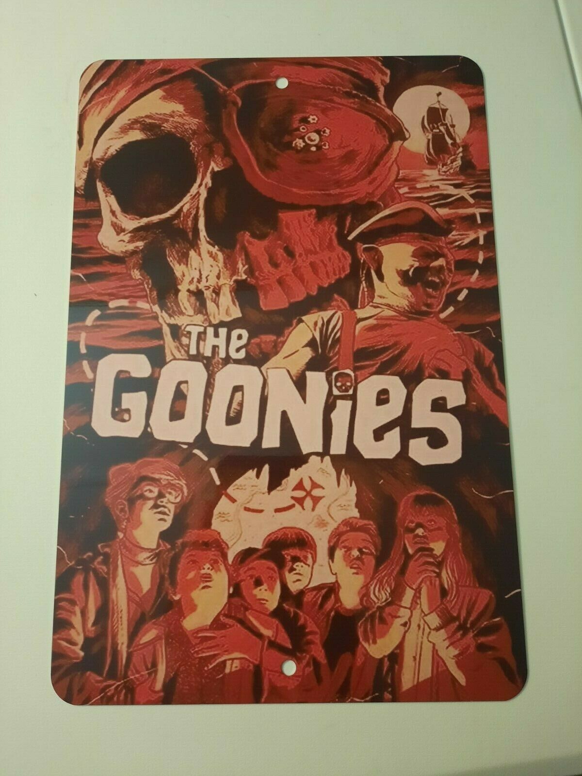 The Goonies Retro 80s Movie Poster Artwork 8x12 Metal Wall Sign