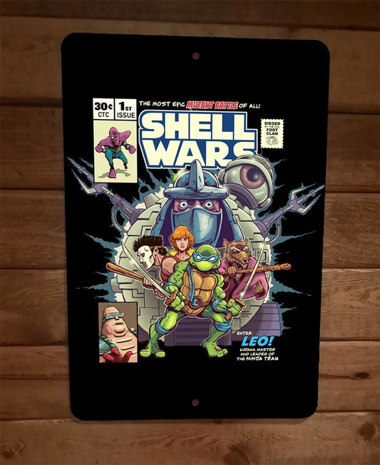 Shell Wars Most Epic Battle Mutant Ninja Turtle 8x12 Metal Wall Sign Poster TMNT