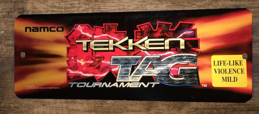 Tekken Tag Tournament Arcade 4x12 Metal Wall Video Game Marquee Banner Sign