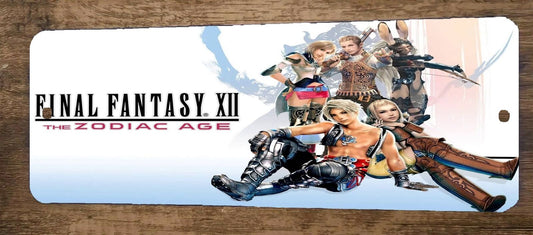 FFXII Final Fantasy 12 Zodiac Age Video Game 4x12 Metal Wall Marquee Banner Sign