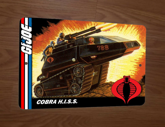 GI Joe Cobra HISS Tank Artwork 8x12 Metal Wall Sign Retro 80s Cartoon