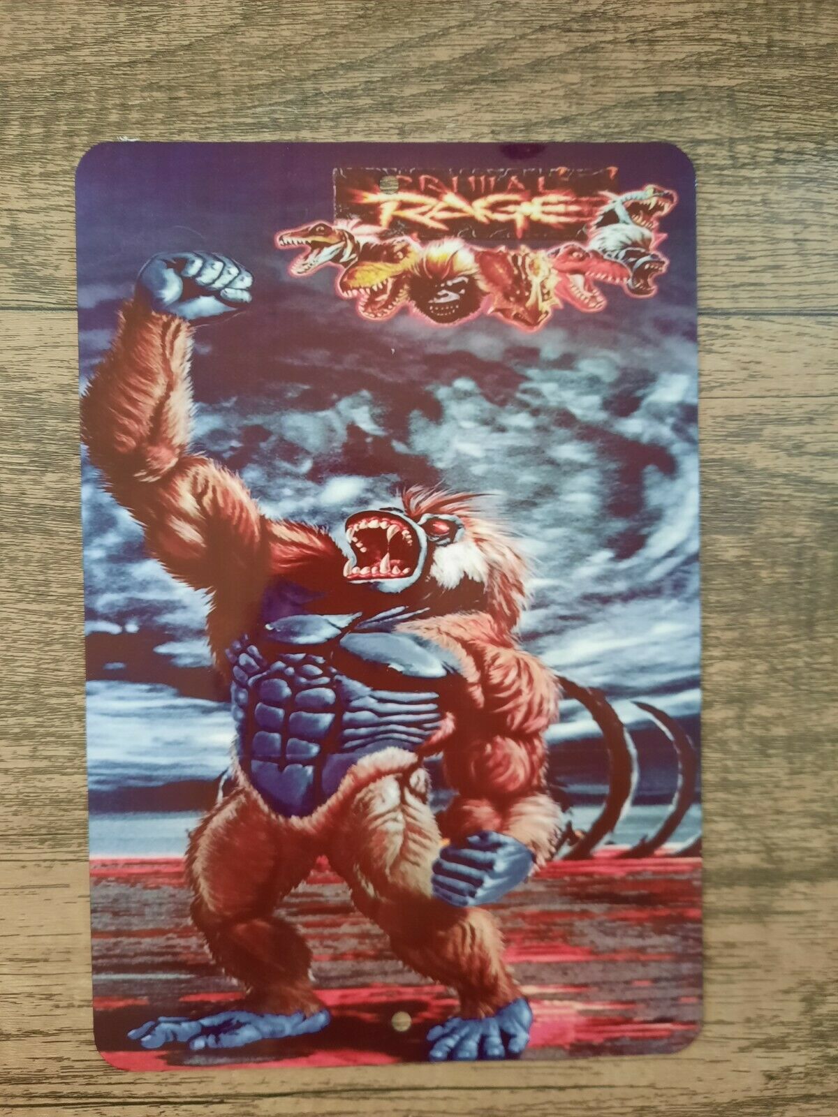 Primal Rage Classic Video Game Art 8x12 Metal Wall Sign Arcade