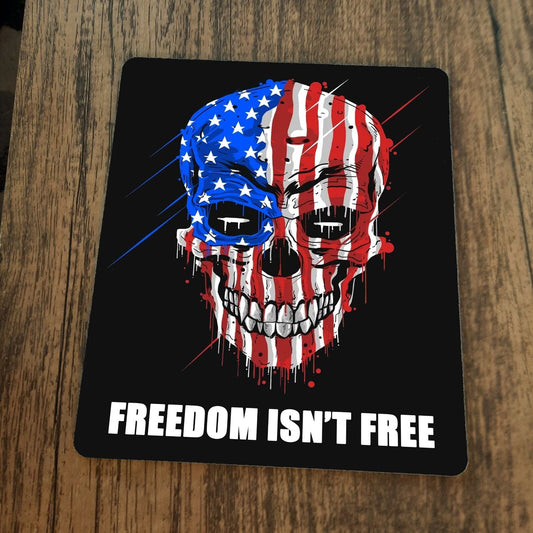 Freedom Isnt Free Mouse Pad American Skull