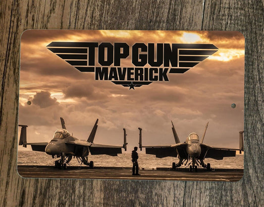 Top Gun Maverick Movie Poster Art 8x12 Metal Wall Sign Tom Cruise