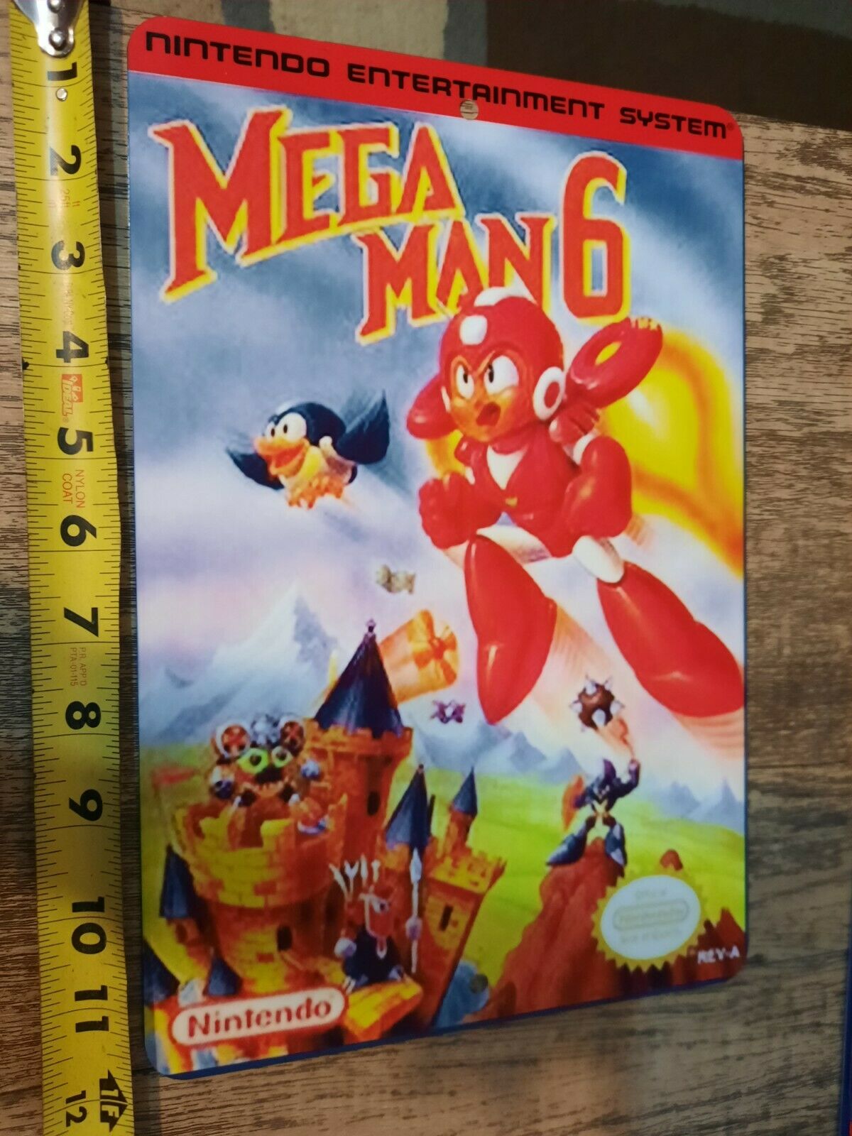 Mega Man 6 Video Game Box 8x12 Metal Wall Sign Retro 80s Arcade