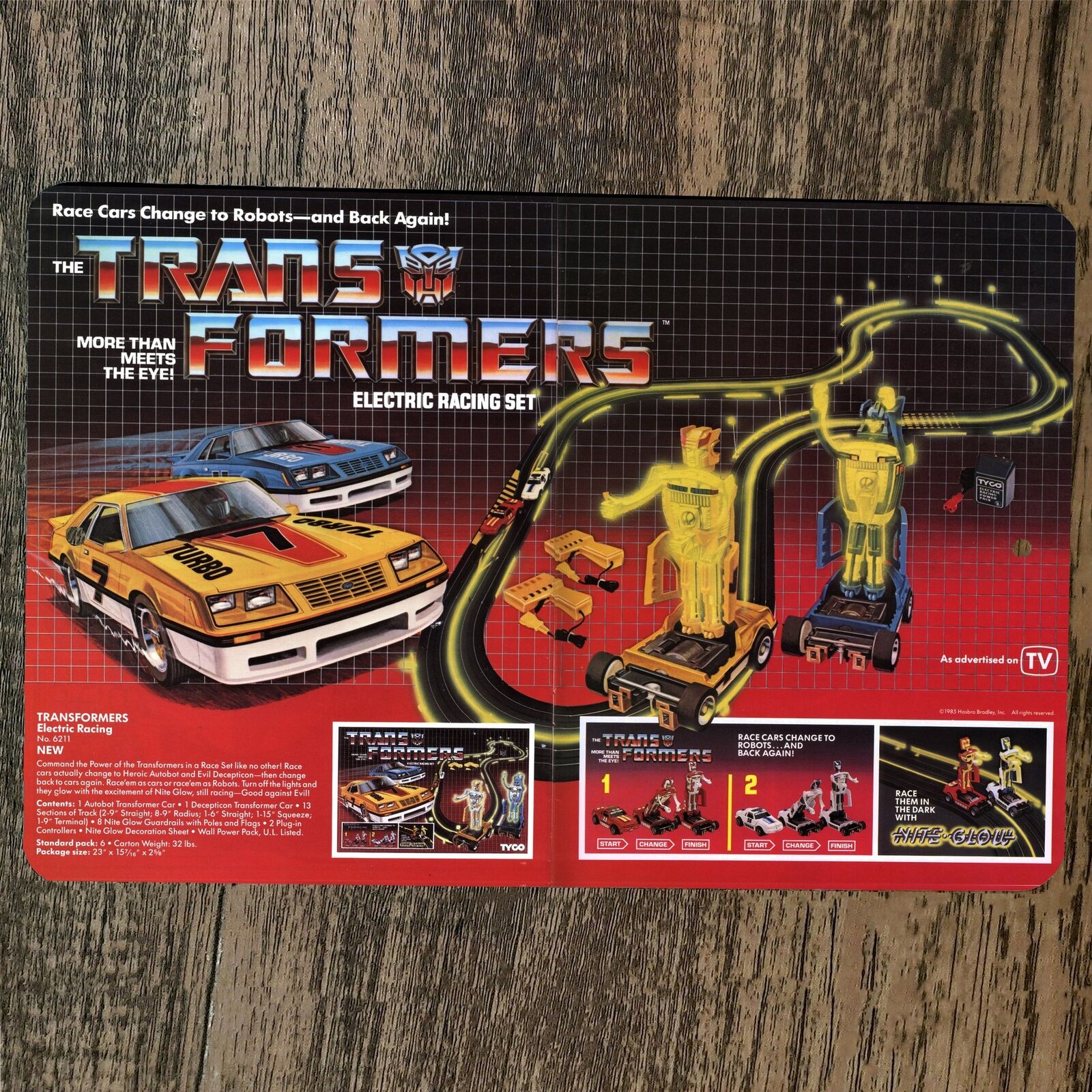 Transformers Electronic Racing Set Box Art 8x12 Metal Wall Sign Poster ...