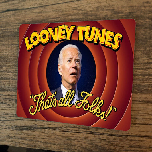 Looney Tunes Joe Biden Thats All Folks Mouse Pad