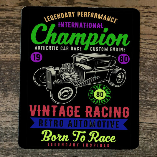 Mouse Pad a Champion Vintage Racing Retro Automotive Born to Drive