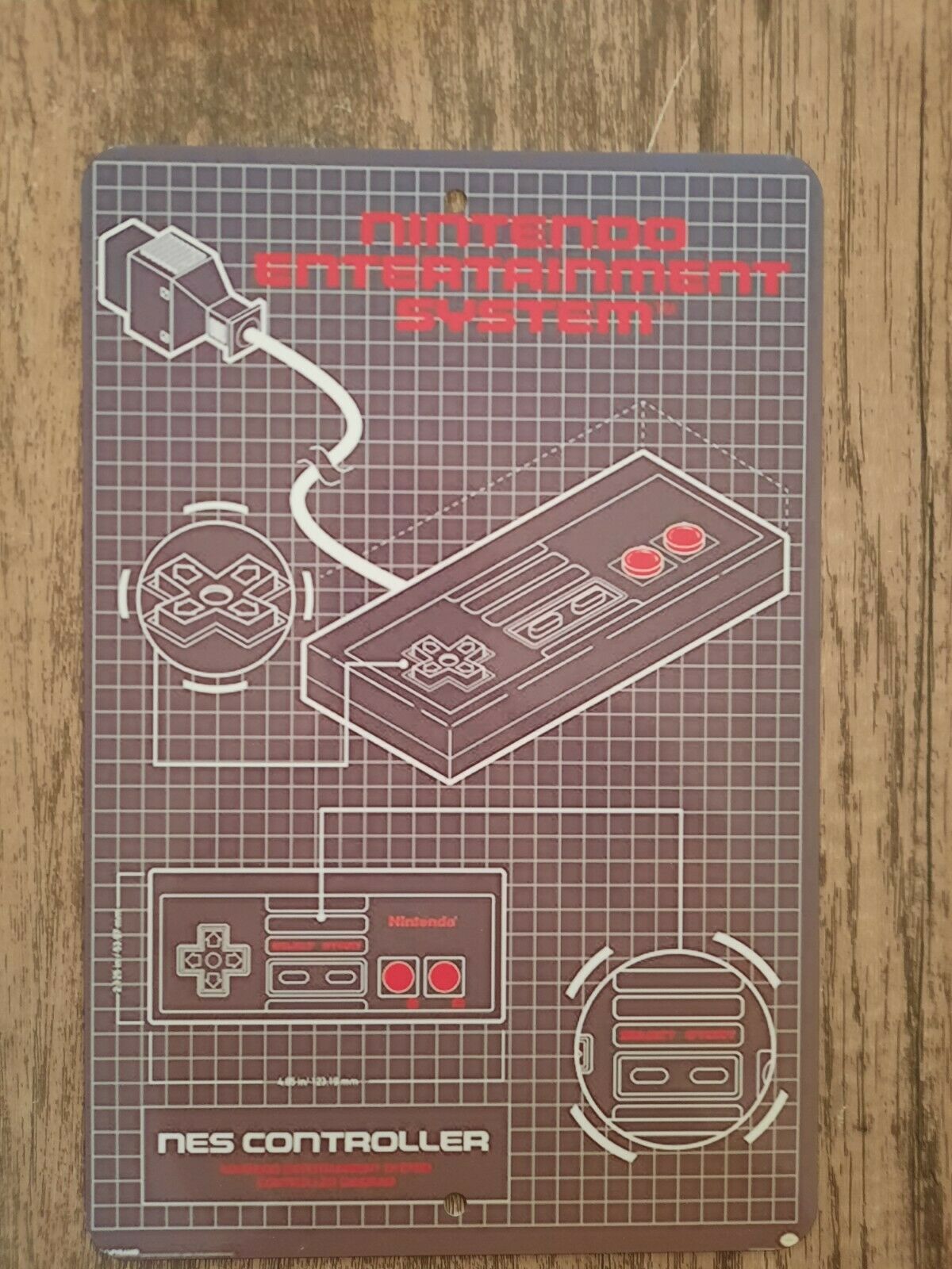 NES Nintendo Entertainment System Controller 8x12 Metal Wall Sign Arcade Video Game