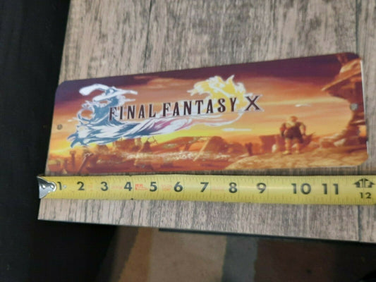 Final Fantasy 10 FFX Classic Arcade Marquee Banner 4x12 Metal Wall Sign Video Game