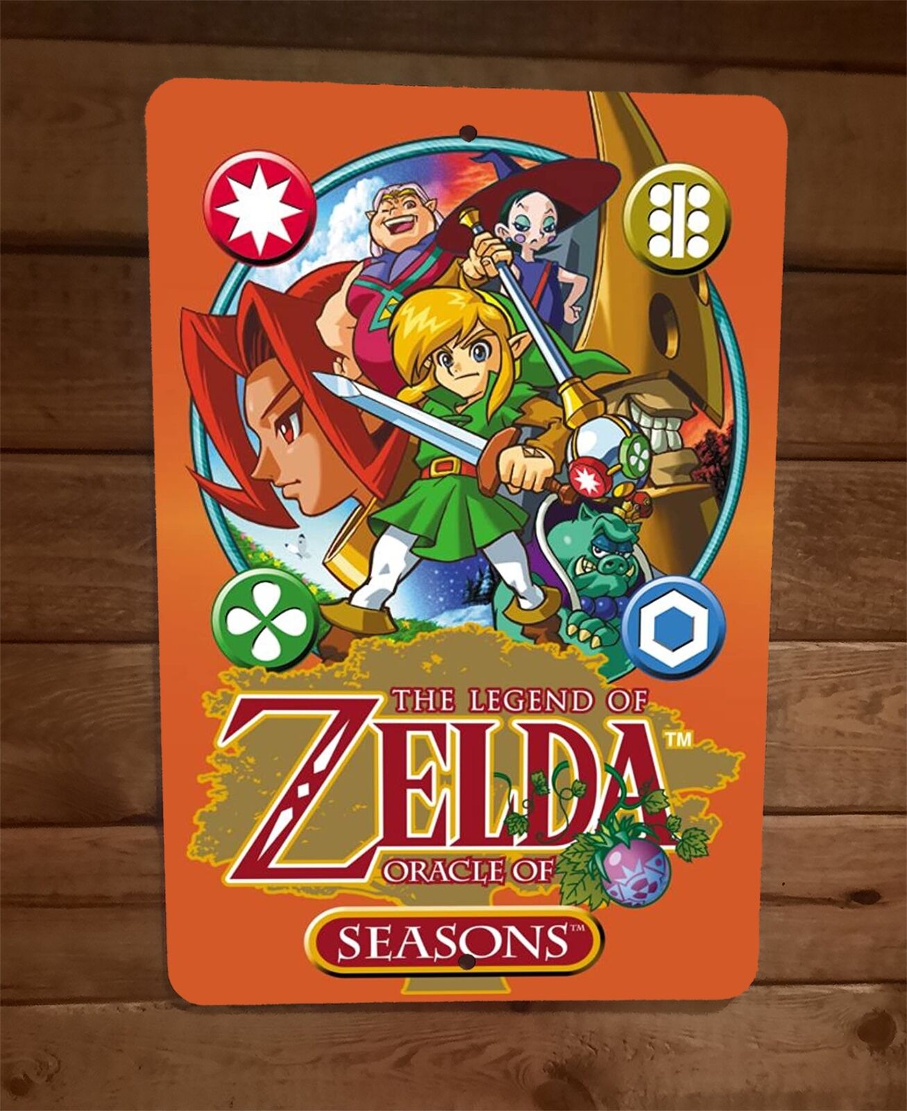 The Legend of Oracle of Zelda Seasons 8x12 Metal Wall Sign Video Game Poster