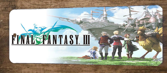 FFIII Final Fantasy 3 Video Game 4x12 Metal Wall Marquee Banner Sign Poster
