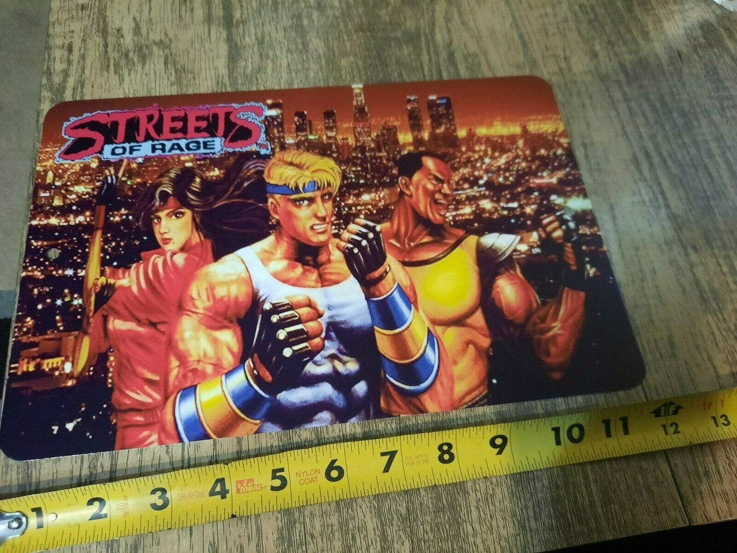 Streets of Rage Video Game 8x12 Metal Wall Sign Fighting Arcade