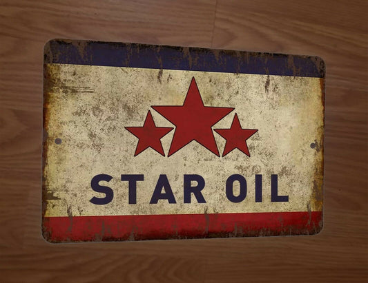 Vintage Star Oil 8x12 Metal Wall Sign