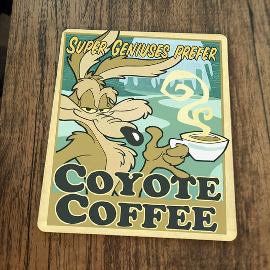 Coyote Coffee Wile E Looney Tunes Mouse Pad