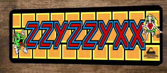 ZZYZZYXX Arcade Video Game 4x12 Metal Wall Marquee Banner Sign Poster
