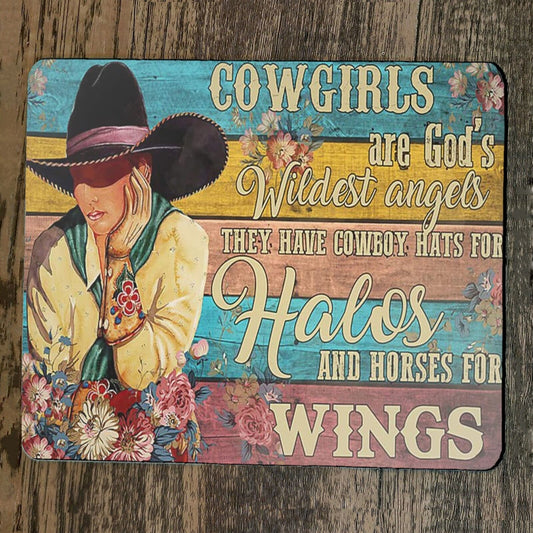 Mouse Pad Cowgirls are Gods Wildest Angels